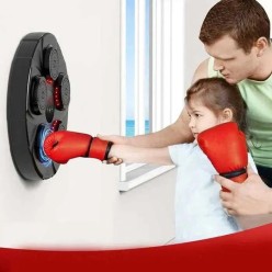 Gruszka Bokserska Elektroniczna z Głośnikiem Bluetooth Zestaw z Rękawicami Bokserskimi