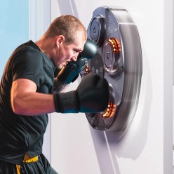 Gruszka Bokserska Elektroniczna z Głośnikiem Bluetooth Zestaw z Rękawicami Bokserskimi