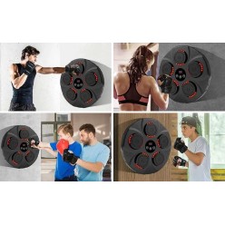 Gruszka Bokserska Elektroniczna z Głośnikiem Bluetooth Zestaw z Rękawicami Bokserskimi