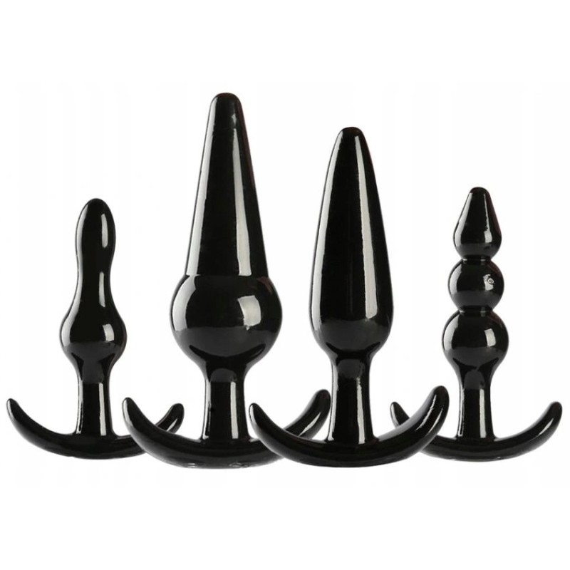 ZESTAW KORKÓW DLA POCZATKUJĄCYCH KOREK ANALNY 4szt