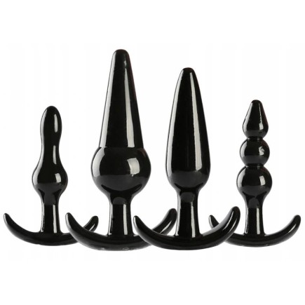 ZESTAW KORKÓW DLA POCZATKUJĄCYCH KOREK ANALNY 4szt