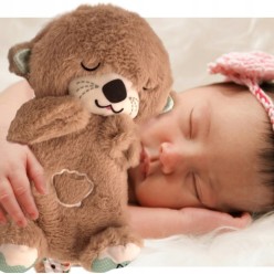 Szumiąca Wydra Maskotka Przytulanka Szumiś Dla Dzieci Ruchomy Brzuszek