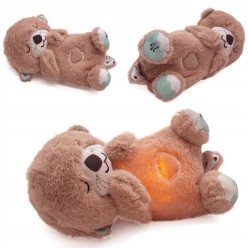 Szumiąca Wydra Maskotka Przytulanka Szumiś Dla Dzieci Ruchomy Brzuszek