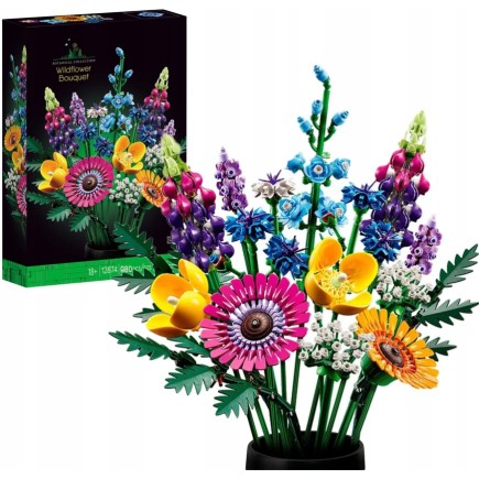 Klocki Do Składania Bukiet Kwiatów Polnych Kwiatki Do Wazonu 980 Elementów