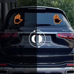 Sygnalizator Samochodowy Sygnalizacja Gestami na Tylną Szybę Samochodu "Fuck OFF"