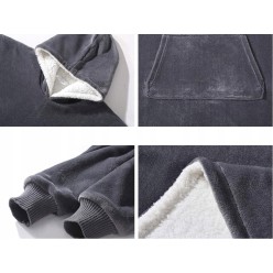 Ciepła Bluza Koc Oversize 2w1 - Gruby Szlafrok