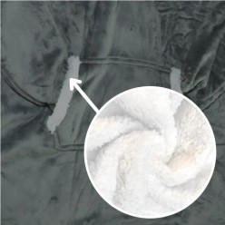 Ciepła Bluza Koc Oversize 2w1 - Gruby Szlafrok