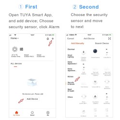 Inteligentny Czujnik Dymu z WiFi Alarm Na Telefon 85 dB