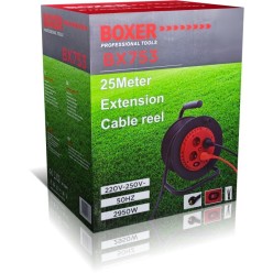 Przedłużacz Budowlany 25 Metrów 3x 2,5 Bębnowy 4 Gniazda 230V