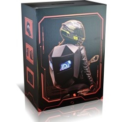 Plecak Na Motocykl z Oczami LED Na Kask Bluetooth Funkcja Stop