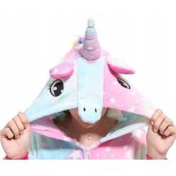 Pluszowa Piżama Jednorożec 120 cm Przebranie Kostium