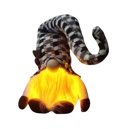 Świąteczna Dekoracja Stojący Świecący Skrzat 33cm