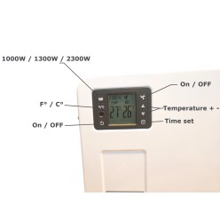 Grzejnik Elektryczny Konwektorowy 2300W z Nawiewem Wyświetlacz LCD