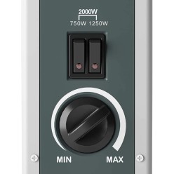 Duży Grzejnik Elektryczny Konwekcyjny 750W 1250W 2000W Termostat