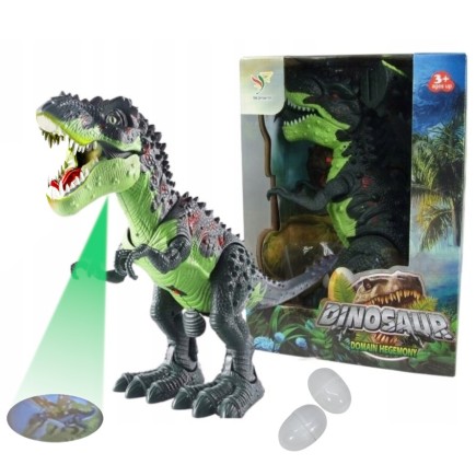 Dinozaur Chodzący Ryczący Znoszący Jajka Funkcja Projektora