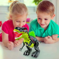 Chodzący Dinozaur Efekty Świetlne Dźwiękowe z Parą Wodną