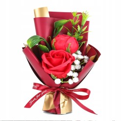 Wieczna Róża Bukiet Walentynkowy Stroik Świecąca LED 3xAAA/USB