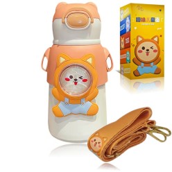 Dziecięca Butelka Kubek Termiczny Bidon z Certyfikatem 520 ml Motyw Lis