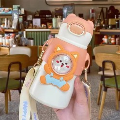 Dziecięca Butelka Kubek Termiczny Bidon z Certyfikatem 520 ml Motyw Lis