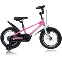 Dziecięcy Rower z Dopinanymi Kółkami BMX Meserra 14' Różowy