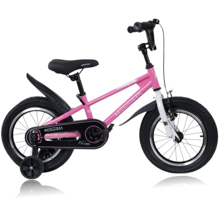 Dziecięcy Rower z Dopinanymi Kółkami BMX Meserra 14' Różowy