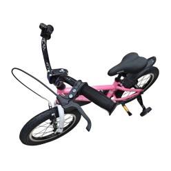 Dziecięcy Rower z Dopinanymi Kółkami BMX Meserra 12' Różowy