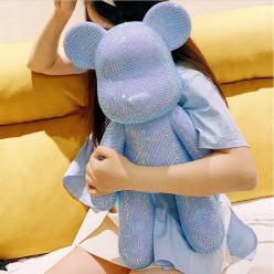 5D Diamentowy Miś Figurka Ozdoba Prezent Na Walentynki 32 cm