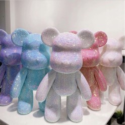 5D Diamentowy Miś Figurka Ozdoba Prezent Na Walentynki 32 cm