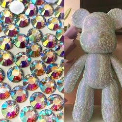 5D Diamentowy Miś Figurka Ozdoba Prezent Na Walentynki 32 cm