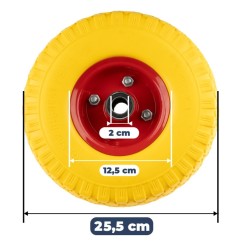 Kółko Do Taczki Wózka Pełna Bezdętkowa Piankowa 25,5 cm