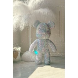 5D Diamentowy Miś Figurka Ozdoba Prezent Na Walentynki 32 cm