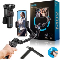 3-Osiowy Gimbal z Bezprzewodowym Pilotem Tokqi M02 Android iOS