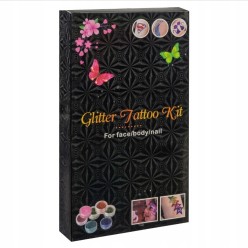 Zestaw Tatuaży Na Karnawał z Szablonami i Brokatami - XL Prezent Dla Dzieci