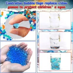 Pistolet z Tłumikiem Na Żelowe Kulki Elektroniczny Świecący Przy Wystrzale 1200 kulek