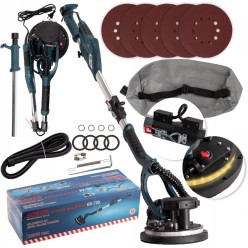 Szlifierka Żyrafa Do Gipsu z Podświetleniem 360° i Odkurzaczem 2200W 230V