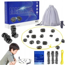 Magnetyczna Gra Kamienne Szachy Zestaw 30 Magnesów