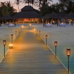 POCHODNIA DEKORACYJNA LAMPA OGRODOWA SOLARNA ŻYWY PŁOMIEŃ