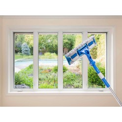 2w1 Teleskopowa Myjka i Ściągaczka Do Okien 133 cm Zestaw ze Ściereczką