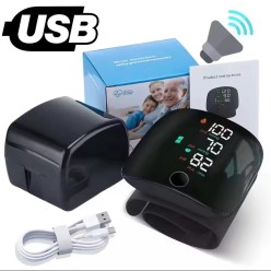 Nadgarstkowy Ciśnieniomierz Bezprzewodowy Duże Cyfry LCD USB