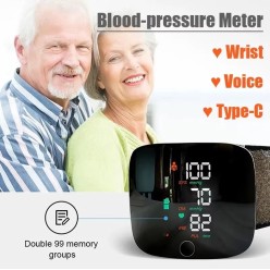 Nadgarstkowy Ciśnieniomierz Bezprzewodowy Duże Cyfry LCD USB