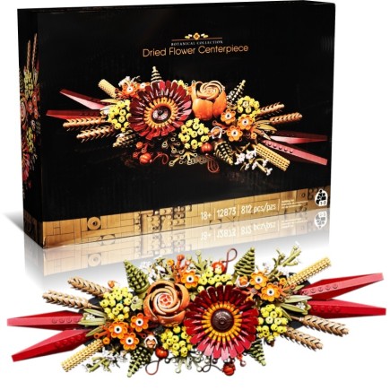 Klocki Do Składania Bukiet Suszonych Kwiatów Kwiatki Dekoracyjne 812 Elementów