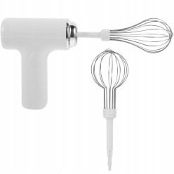 Bezprzewodowy Mikser Trzepaczka Do Jajek, Bitej Śmietany 2 Końcówki 3 Prędkości