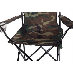 Fotel Krzesełko Wędkarskie Składane Moro Duże Solidne z Uchwytem