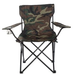 Fotel Krzesełko Wędkarskie Składane Moro Duże Solidne z Uchwytem