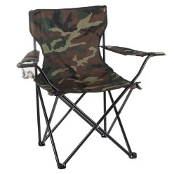 Fotel Krzesełko Wędkarskie Składane Moro Duże Solidne z Uchwytem