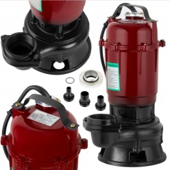 Pompa Szamba Do Brudnej Wody z Pływakiem Zestaw z Wężem 20 metrów i 4 końcówki 3750 Wat