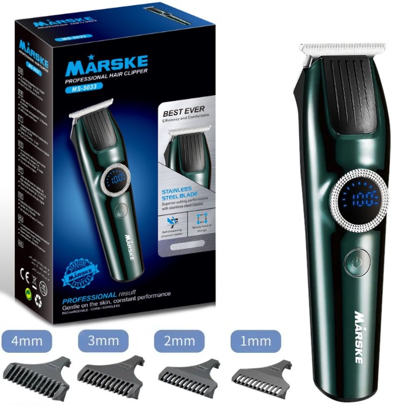 Maszynka Trymer do Strzyżenia Włosów Golarka Do Brody 4 Nakładki