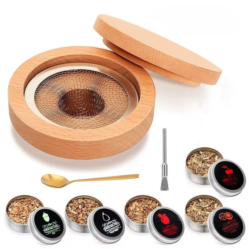 Zestaw Barmański Do Drinków Smoker Whisky Cocktail 5 Zapachów