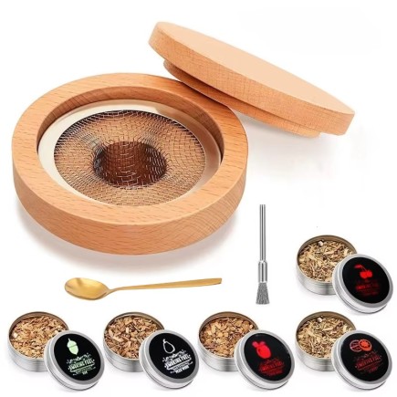 Zestaw Barmański Do Drinków Smoker Whisky Cocktail 5 Zapachów