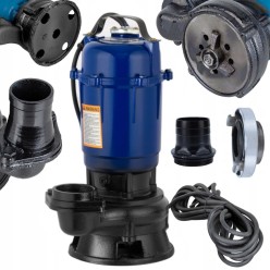 Pompa Szamba, Do Wody Brudnej z Tnącym Nożem 4150 Wat z Adapterem Do Węża